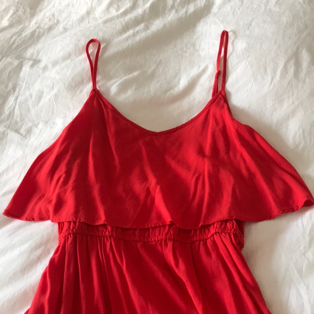 Red summer dress